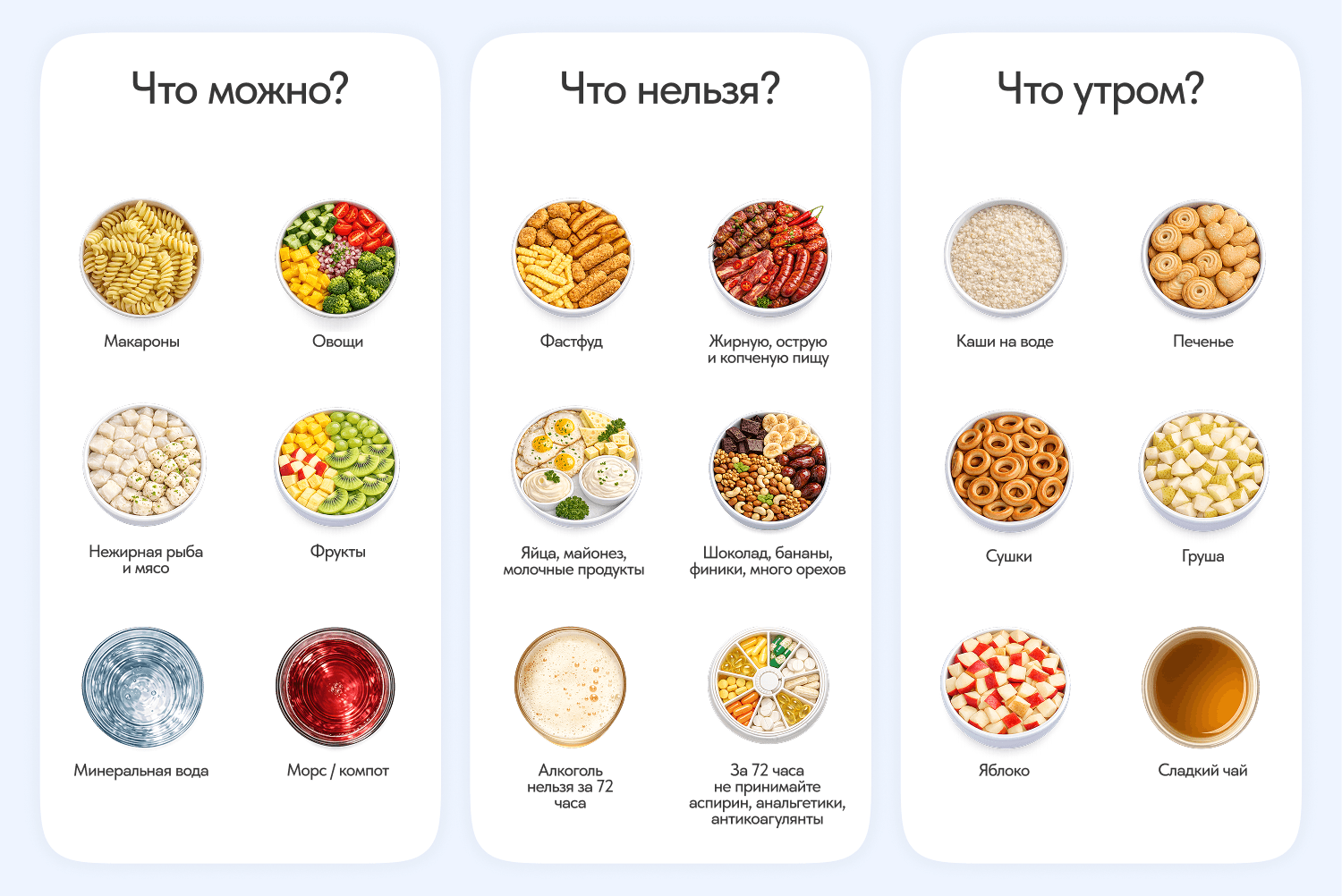Питание перед сдачей крови: что можно и нельзя