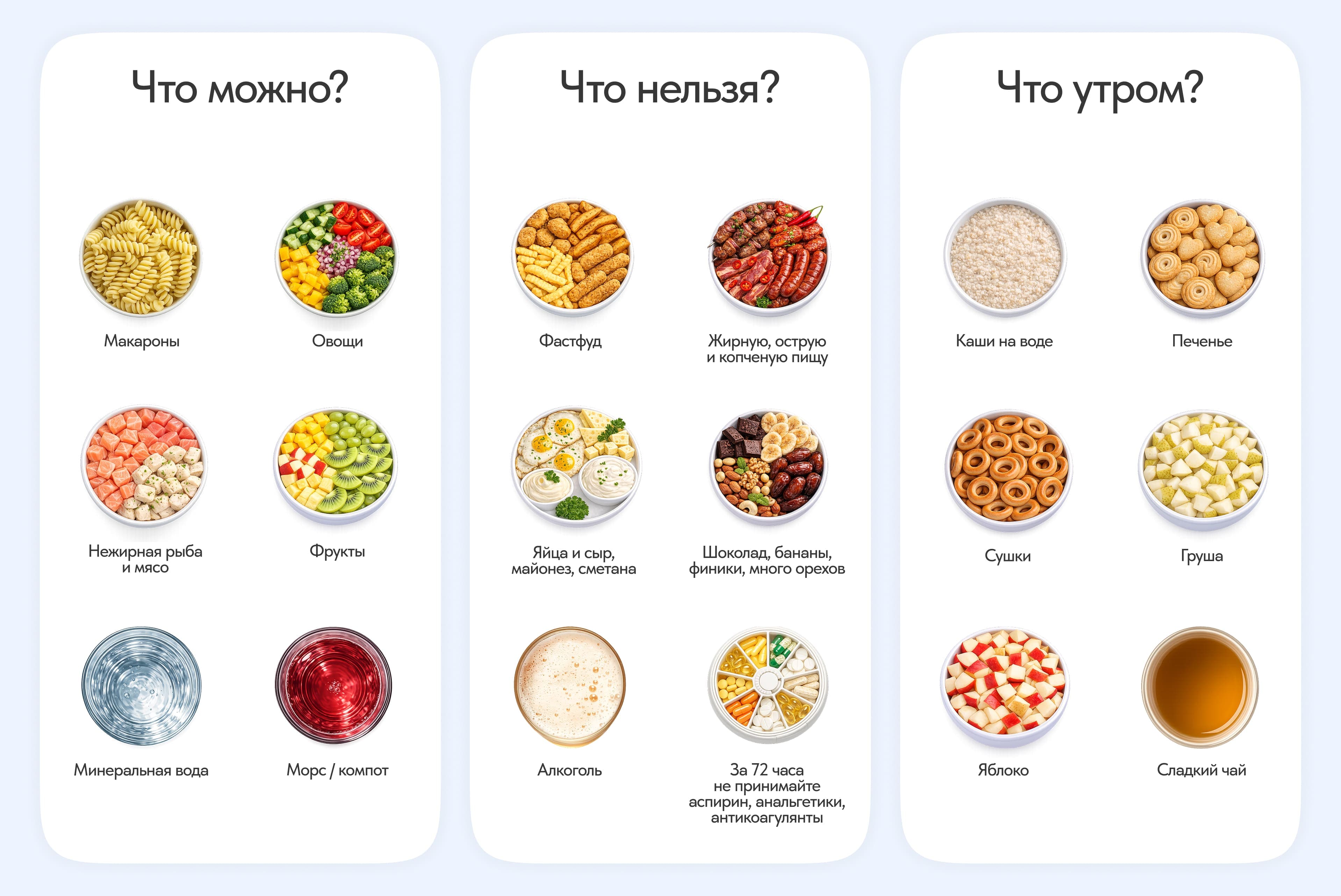 Питание перед сдачей крови: что можно и нельзя